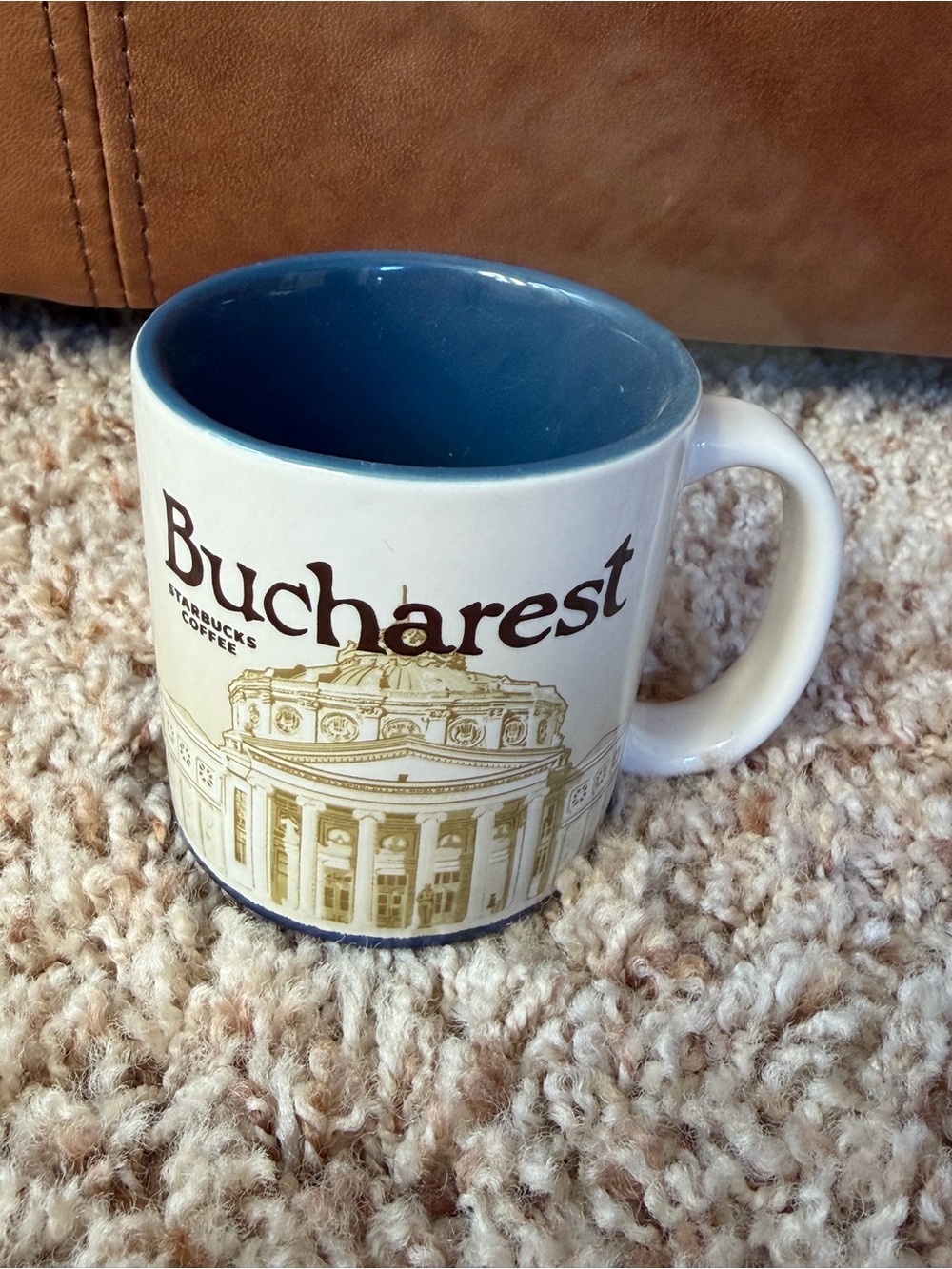 Starbucks Bucharest Ceramic mini espresso Mug in Blue and White